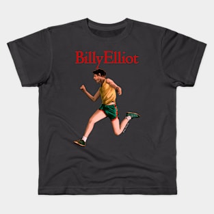 Billy Elliot jumping illustration by @axelrosito for @burrotees Kids T-Shirt